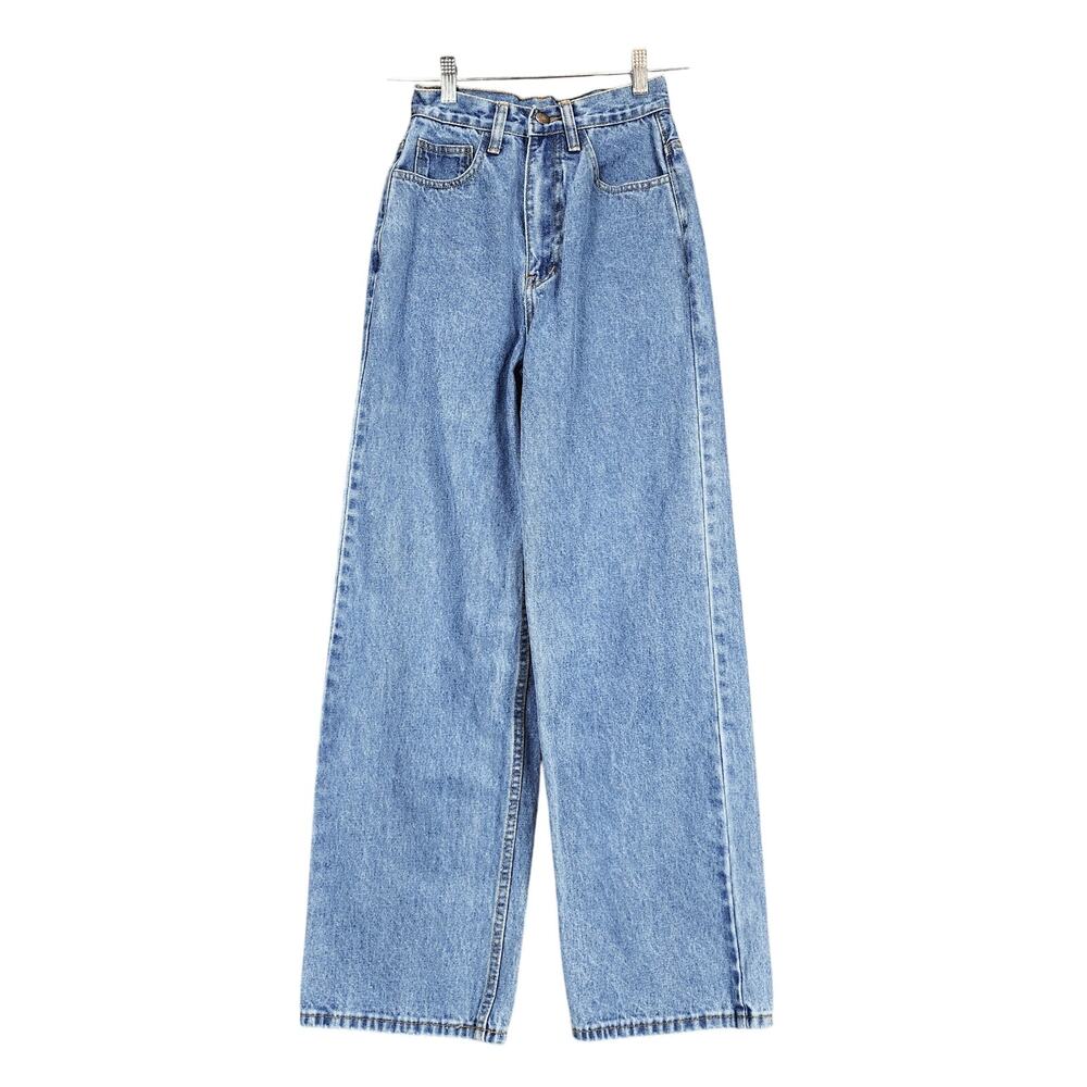 Untitled Wide Leg Jeans XS Women Japan High Rise Blue Baggy 90s Skater Y2K 22x28